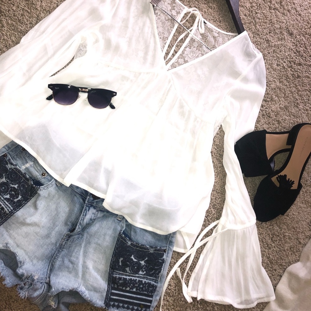 Sheer summer blouse